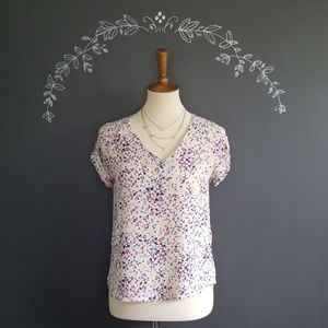 Geometric Triangle Print Blouse